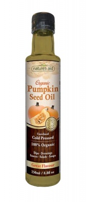 Natures Aid Organic Pumpkin Seed Oil 250ml